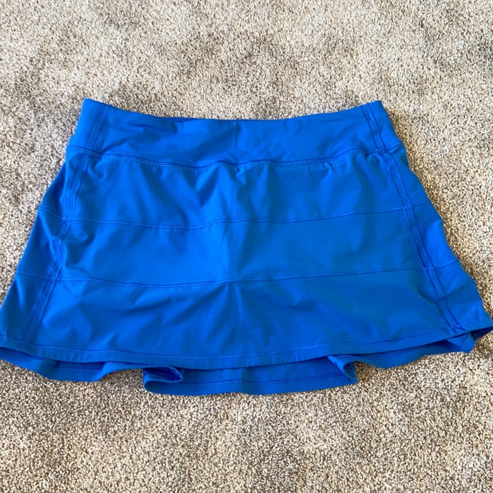 Blue lululemon pleated skirt